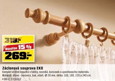 Záclonová souprava EKO