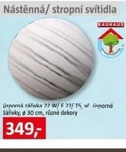 čočkovité nástěnné svítidlo průměr 30cm