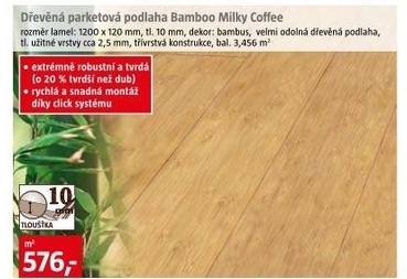 dřevěná podlaha Bamboo Coffee