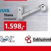 teleskopická dřezová baterie Titánia