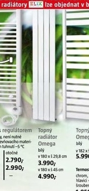 koupelnový radiátor OMEGA