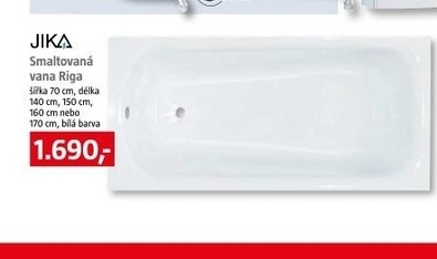smaltovaná koupelnová vana JIKA