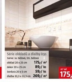 série obkladů a dlažby Iris