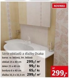 série obkladů a dlažby Osaka