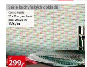 série kuchyňských obkladů 