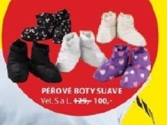 Suave, péřové boty
