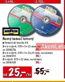 řezný kotouč MEROX 115x3mm