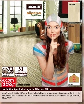laminátová plovoucí podlaha Ligoclic Silentos Editon