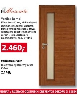 Vertica kombi, iteriérové dveře, dekor třešeň