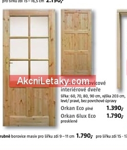 Eco iterierové dveře z masivu borovice
