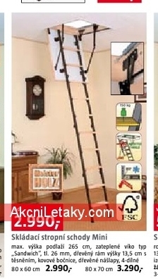 skládací půdní schody Mini