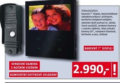 domovní videotelefon barevný 