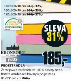 Prostěradlo, různé barvy