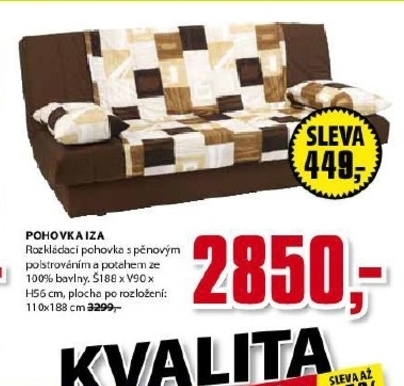 Iza, pohovka