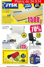 akční leták Jysk 18.9.2014-24.9.2014