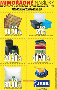 akční leták Jysk 18.9.2014-24.9.2014