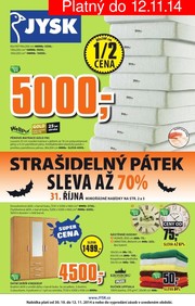 akční leták Jysk 30.10.2014-12.11.2014