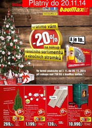 akční leták bauMax 7.11.2014-20.11.2014