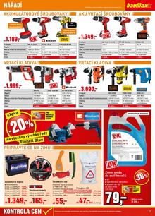 akční leták bauMax 7.11.2014-20.11.2014