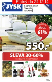 akční leták Jysk 11.12.2014-24.12.2014