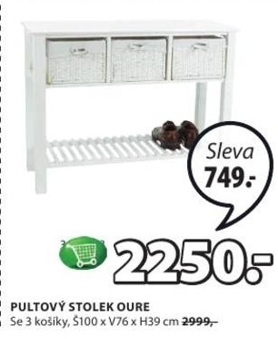 Oure, pultový stolek