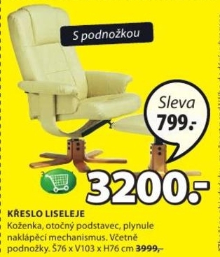 Liseleje, křeslo