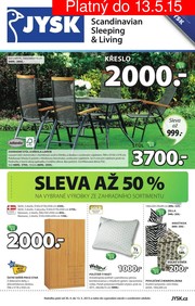 akční leták Jysk 30.4.2015-13.5.2015
