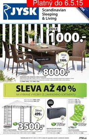 akční leták Jysk 23.4.2015-6.5.2015