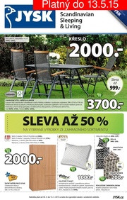 akční leták Jysk 30.4.2015-13.5.2015