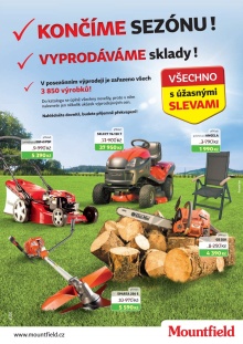 akční leták Mountfield 13.8.2015-12.9.2015