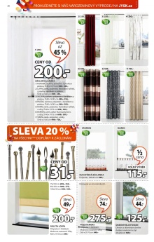 akční leták Jysk 27.8.2015-9.9.2015