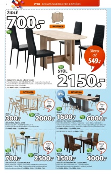 akční leták Jysk 27.8.2015-9.9.2015