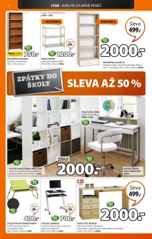 akční leták Jysk 27.8.2015-9.9.2015