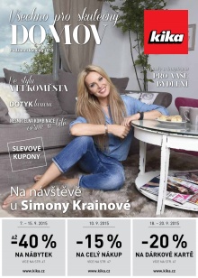 akční leták Kika nábytek 7.9.2015-20.9.2015