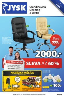 akční leták Jysk 1.10.2015-7.10.2015