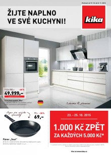 akční leták Kika nábytek 19.10.2015-8.11.2015