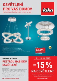 akční leták Kika nábytek 5.11.2015-5.12.2015