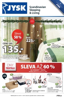 akční leták Jysk 12.11.2015-25.11.2015