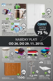 akční leták Jysk 26.11.2015-29.11.2015