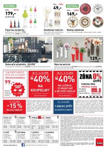 akční leták Kika nábytek 30.11.2015-20.12.2015