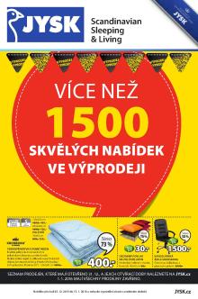 akční leták Jysk 25.12.2015-5.1.2016
