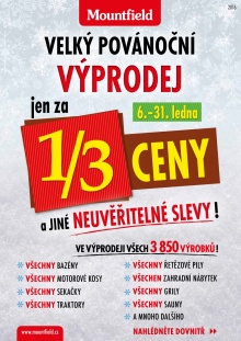 akční leták Mountfield 6.1.2016-31.1.2016