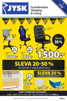 akční leták Jysk 14.1.2016-27.1.2016