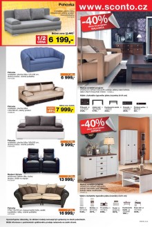 akční leták Sconto nábytek 10.2.2016-23.2.2016