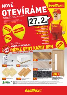 akční leták bauMax 27.2.2016-27.3.2016