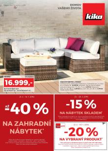 akční leták Kika nábytek 21.3.2016-10.4.2016