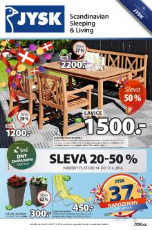 akční leták Jysk 14.4.2016-27.4.2016