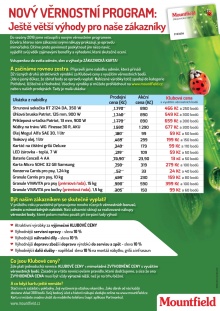 akční leták Mountfield 10.5.2016-9.6.2016