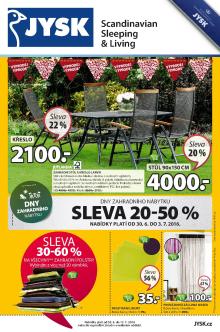 akční leták Jysk 30.6.2016-13.7.2016