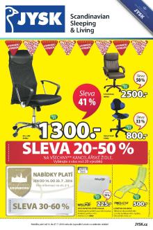 akční leták Jysk 14.7.2016-27.7.2016